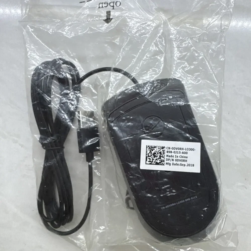 Dell Premium Optical Scroll Wheel USB Wired Mouse MS116 Black New Sealed